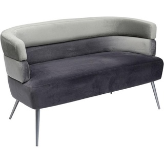 Kare Sofa Sandwich 2-Sitzer, Grau, Hellgrau, 125x64x64 cm