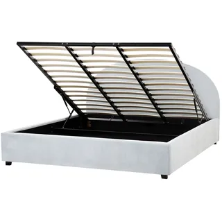 Beliani Bett mit Stauraum Stoff Vaucluse 180 x 200 cm
