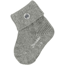 Sterntaler Baby-Mädchen söckchen Socken, silber mel., 13-14