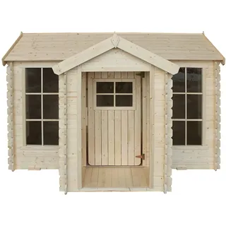 TIMBELA Spielhaus M520 Holz Beige