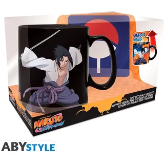 NARUTO SHIPPUDEN - Gift set Tasse Heat Change 460ml + Coaster Uchiha