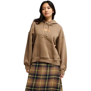 Hoodie QUIKSILVER "Standard", Damen, Gr. XS, braun (pine bark), Obermaterial: 100% Baumwolle., Sweatshirts Hoodie