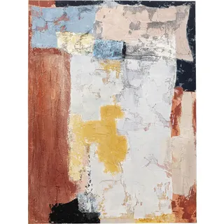 Kare Design Leinwandbild Art Splash Orange, Leinwand, Wanddekoration, Kunstwerk, Bild mit Rahmen, Massivholz Rahmen, Acrylfarbe, Abstrakt, Modern, Wohnzimmer, Schlafzimmer, Flur, 120x90x3,7cm