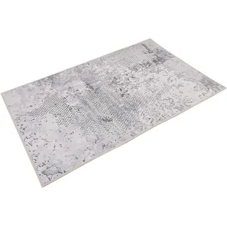 Wecon Home Room 9 Badteppich, 80 x 150 cm, grau | Badematte, Rutschfest und Waschbar, Vintage