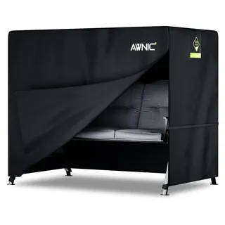 Hollywoodschaukel Abdeckung 175x125x160cm 420D Polyester Wasserdicht Wetterfest mit Kordelzug