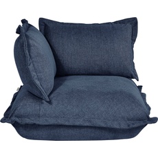 Bild von HOME Sofa-Eckelement »Cushion«, im lässigen Kissenlook, mit softer Kaltschaumpolsterung blau
