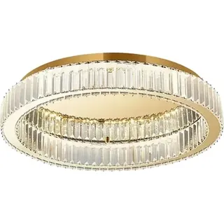 r Kristall-Deckenleuchter, moderner Stil, LED-Lichtquelle, 60 cm Gold, 3 Farben