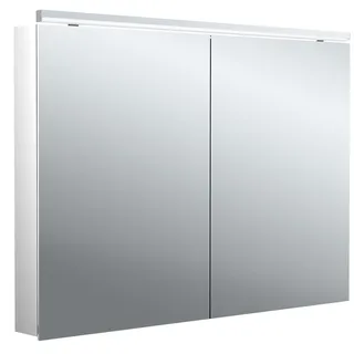 emco flat 2 classic LED-Lichtspiegelschrank mit Aufsatzleuchte, 2 Türen, 1000x711x113mm, 979706504
