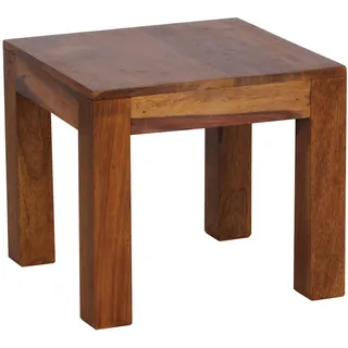 FineBuy Couchtisch Massiv-Holz 45cm Wohnzimmertisch Landhaus Beistelltisch natur