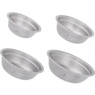 Boundless Voyage Camping Teller Geschirr Teller Titan Schalen Set Ultralight Dinner Teller Stapelbares Geschirr Set für Außen,Küche Ti-1148T