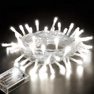 3M 30 LED Lichterkette Batteriebetrieben Batterie Weiß Innen Weihnachtslichterkette Weihnachtsbeleuchtung Schlafzimmer Party Hochzeit Deko