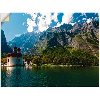 Artland Wandbild »St. Bartholomä (Königssee) I«, Berge, (1 St.), als Leinwandbild, Poster, Wandaufkleber in verschied. Größen, blau