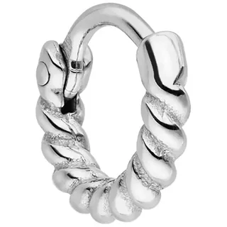 Purelei Single-Creole »Schmuck Geschenk Piercing Spherical«, silberfarben