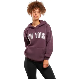Miss Tee New York Kapuzenpullover - Plum Purple - M