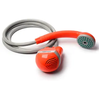 Ivation Tragbare Draußen-Campingdusche, Batteriebetrieben - Kompakte Handdusche mit Wiederaufladbarer Campingdusche mit Pumpe, Pumpt Wasser aus Eimer in gleichmäßigen, sanften Duschstrahl