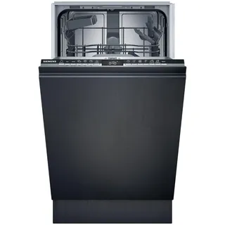Siemens SR63EX24KE, iQ300 Smarter Geschirrspüler Vollintegriert, 45 cm breit, Made in Germany, Besteckkorb, automatische Türöffnung am Programmende, angenehm leise mit iQ drive Motor, aquaStop