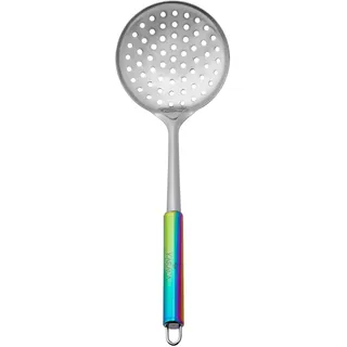 Karaca Pop-Up 5 Teiliges Service-Set Schöpfkelle, Servierlöffel, Nudellöffel, Pfannenwender, und Sieb, Ergonomische Griffe, Feuerfest, Material Rostfreier Stahl
