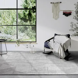 Villeroy & Boch Wollteppich Ursule - Natur, Wohnzimmer, Geometrie, Boho