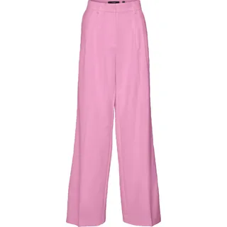 VERO MODA Damen Weite Stoffhose Culotte Palazzo Marlene Business Pants VMTROIAN Größe: M / 32L - Rosa