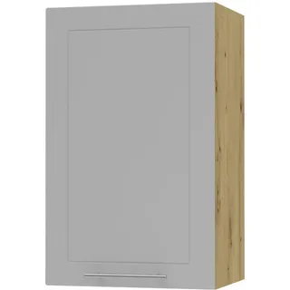 Feldmann-Wohnen Küchenhängeschrank Kvantum W2/45 Dust Grey Matt / Eiche Artisan Matt 45 / 32,5 / 72cm , Holz , Rechteckig , 45x72x32.5 cm , Küchen, Küchenmöbel, Küchenschränke, Küchenoberschränke
