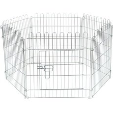 Bild Pet Pet Freigehege, verzinkt, 6 Gitter 56,5x56,5 cm, mit Tür