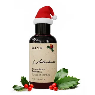 Kaizen® Raum Duft-Spray - Frosted Berry Christmas Room Spray -100ml- Raumduft Weihnachten mit Winterbeeren & fruchtiger Frische, Weihnachtsduft Öl für festliche Wintermomente