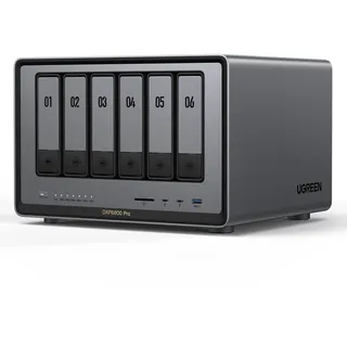 UGREEN Dxp6800 Pro Leergehäuse Schwarz