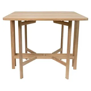 Gartentisch, Klappbar, Akazienholz 90 x 90 x 75 cm, 4 Personen, 21/55/90 cm Faltbar