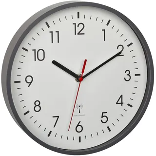 TFA Analoge Funk-Wanduhr 24,5 cm 60.3550.10 grau