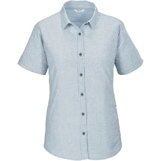 killtec Damen Funktionsbluse Kurzarm/Bluse KOS 43 WMN WVN SHRT, Bali blau, 50, 42789-000