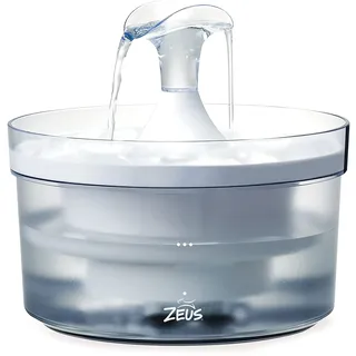 ZEUS Fresh & Clear Trinkbrunnen für Hunde, mit Wasserfall, 1.5l