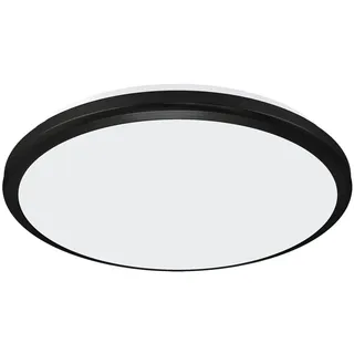 LED Außenlampe Deckenleuchte IP54 Schwarz Weiß Ø 31,5 cm rund 4200 k 2640 lm