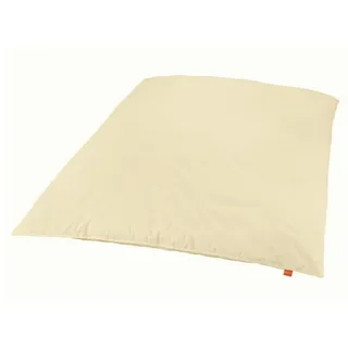 sleepling Ballonbett, 135 x 200 cm, Oberbett, Winterbettdecke, Bezug 100% Baumwolle, 3.300 gr. neue Federn der Klasse 1, Downpass, NOMITE - Creme,