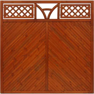 Sichtschutzzaun Toulon 180 cm x 180 cm Teak