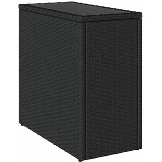 vidaXL Garten-Beistelltisch 58 x 27,5 x 55 cm Schwarz