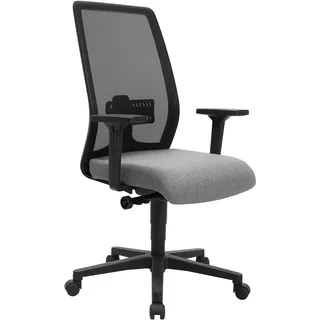 Topstar EUROSTAR 200 Bürodrehstuhl, Kunststoff, Hellgrau/Schwarz, Standard