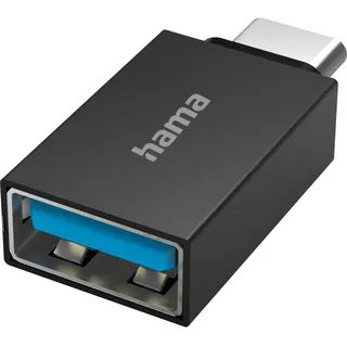 Hama USB-C auf USB-A Adapter Schwarz