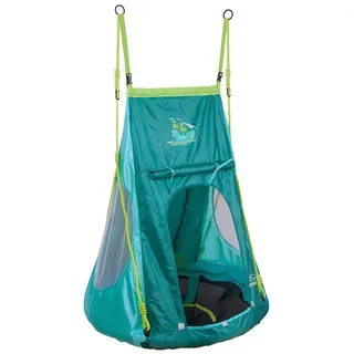 Hudora Schaukel mit Zelt Pirate 90 cm Blau/Kunststoff