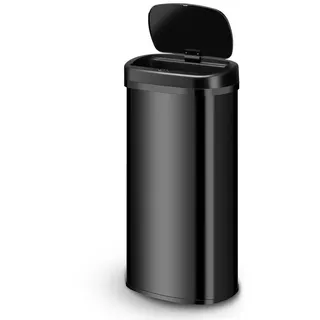 Juskys Mülleimer Viereckig 70 l Schwarz