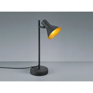 Trio Leuchten - Landhaus I Vintage Tischleuchte I Tischlampe I Lampe I Leuchte Magno 1 schwarz I Wohnzimmer I Schlafzimmer - Stahl Rund I Länglich - LED geeignet E14 - Schwarz