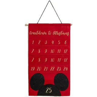 Disney Luxus Scroll Adventskalender - 25 Stoff Taschen - Mickey Mouse