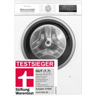 Siemens WU14UT71 iQ500 Waschmaschine (8 kg, 1400 U/min)