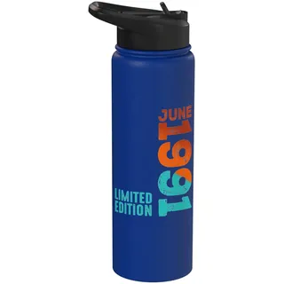 Juni 1991 Jahr 1991 Retro 1991 Vintage 1991 seit 1991 Stainless Steel Insulated Water Bottle