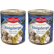 DREISTERN 8 Königsberger Klopse, 800 Gramm (Packung mit 2)