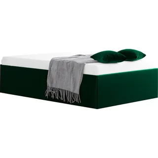 Westfalia Schlafkomfort Polsterbett »Amrum« in Samtvelours ohne Kopfteil, mit und ohne Bettkasten erhältlich, grün