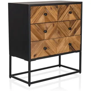 hjh living Kommode SANTJAGO BLACK SUN L