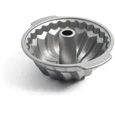 KitchenAid Bakeware Gugelhupfform aus Aluminium in der Farbe Silber-Grau, Maße: 24cm x 24cm x 11,6cm, CC003297-001