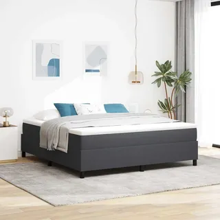 vidaXL Plattformbettgestell Dunkelgrau 180 x 200 cm Cordstoff - Grau