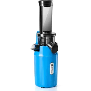 ventray Essential Ginnie Entsafter, Slow Juicer mit 60 U/min niedriger Geschwindigkeit,Himmelblau