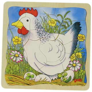 GoKi 57521 Schichtenpuzzle Das Huhn